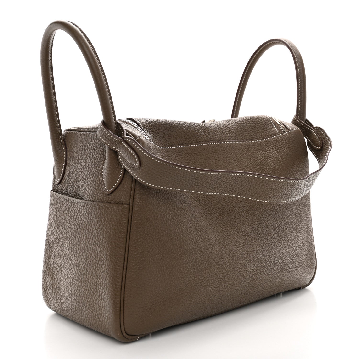 Hermes Taurillon Clemence Lindy 30 Etoupe 3 of 12