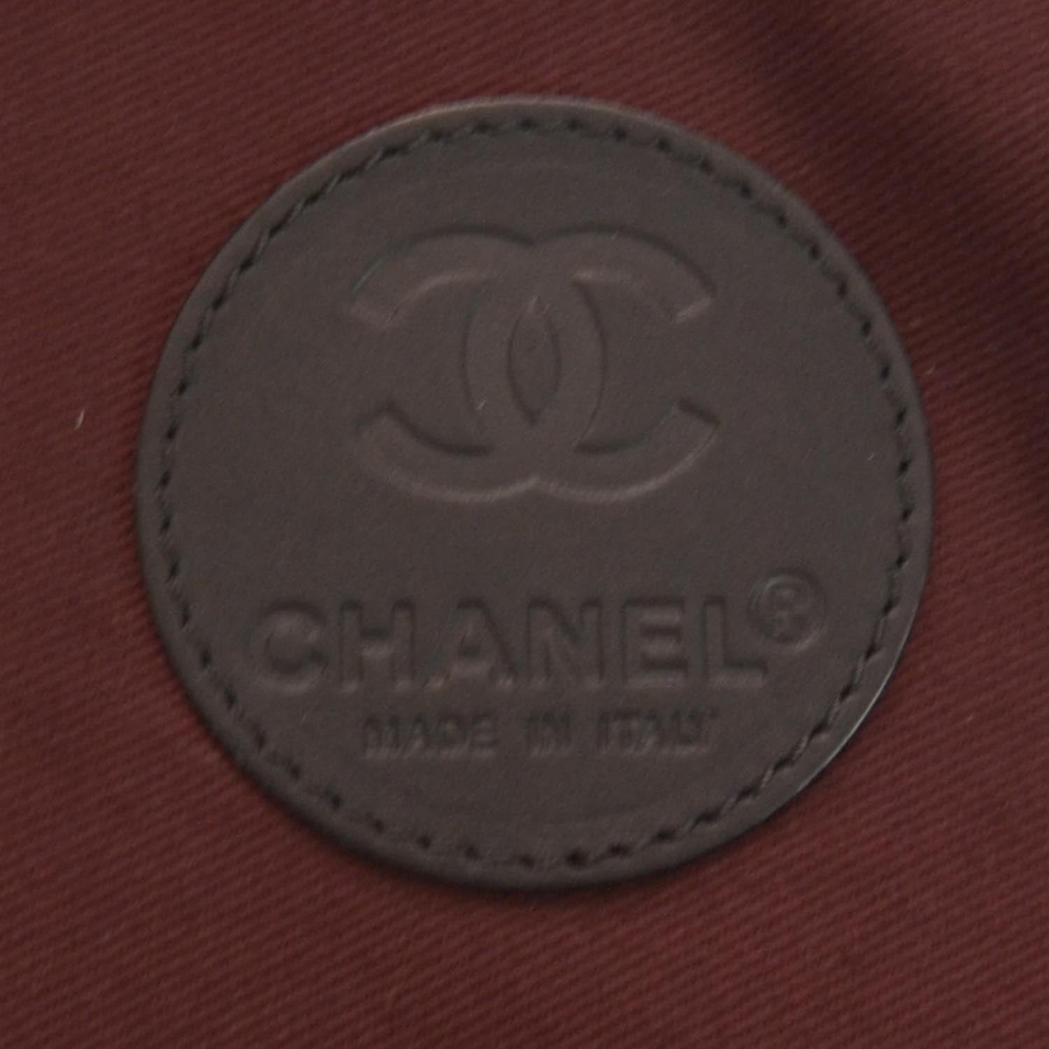 Chanel Coated Canvas Large Garment Travel Bag Black 5 of 9
