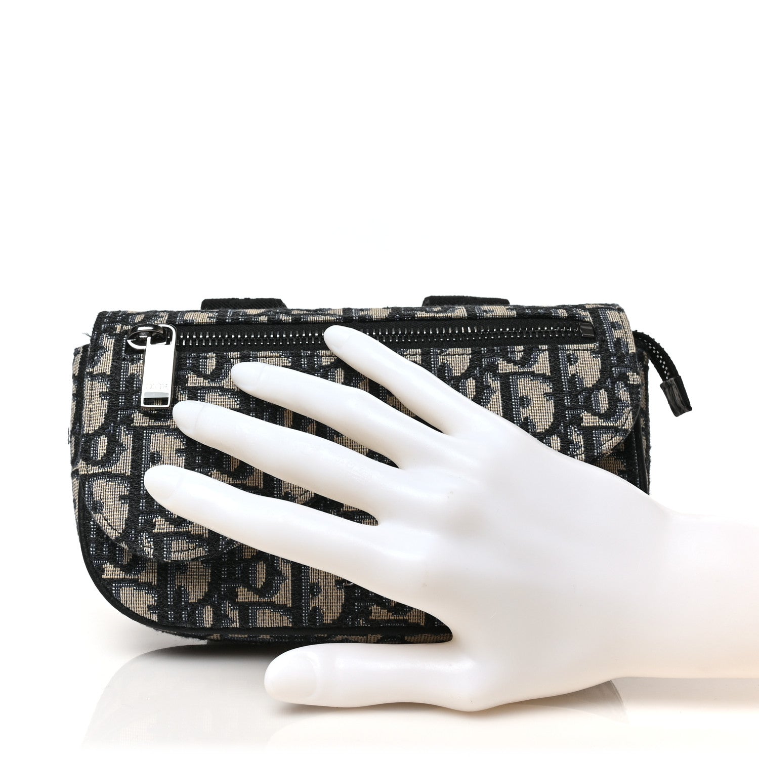 Christian Dior Oblique Arm Pouch Blue 2 of 8