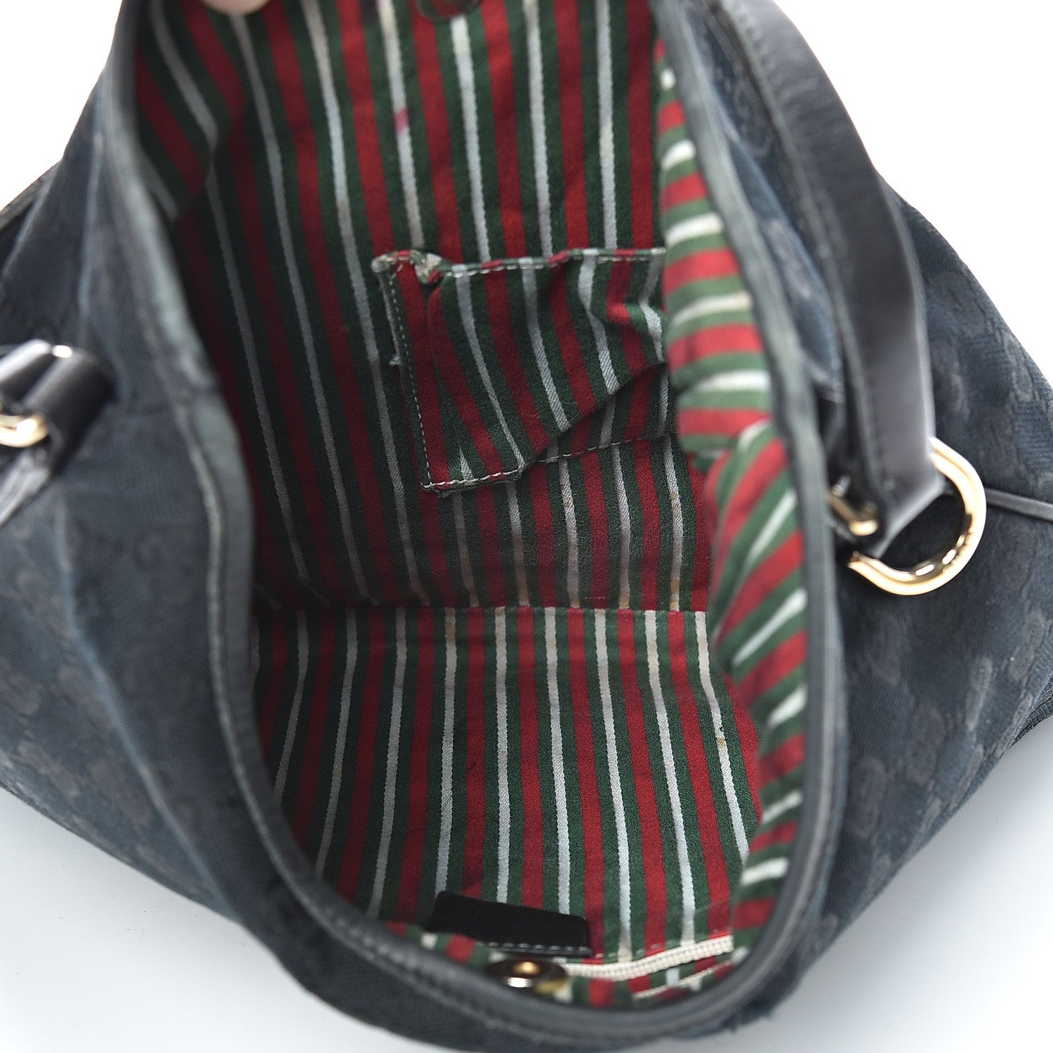 Gucci Monogram Medium New Britt Hobo Black 4 of 18