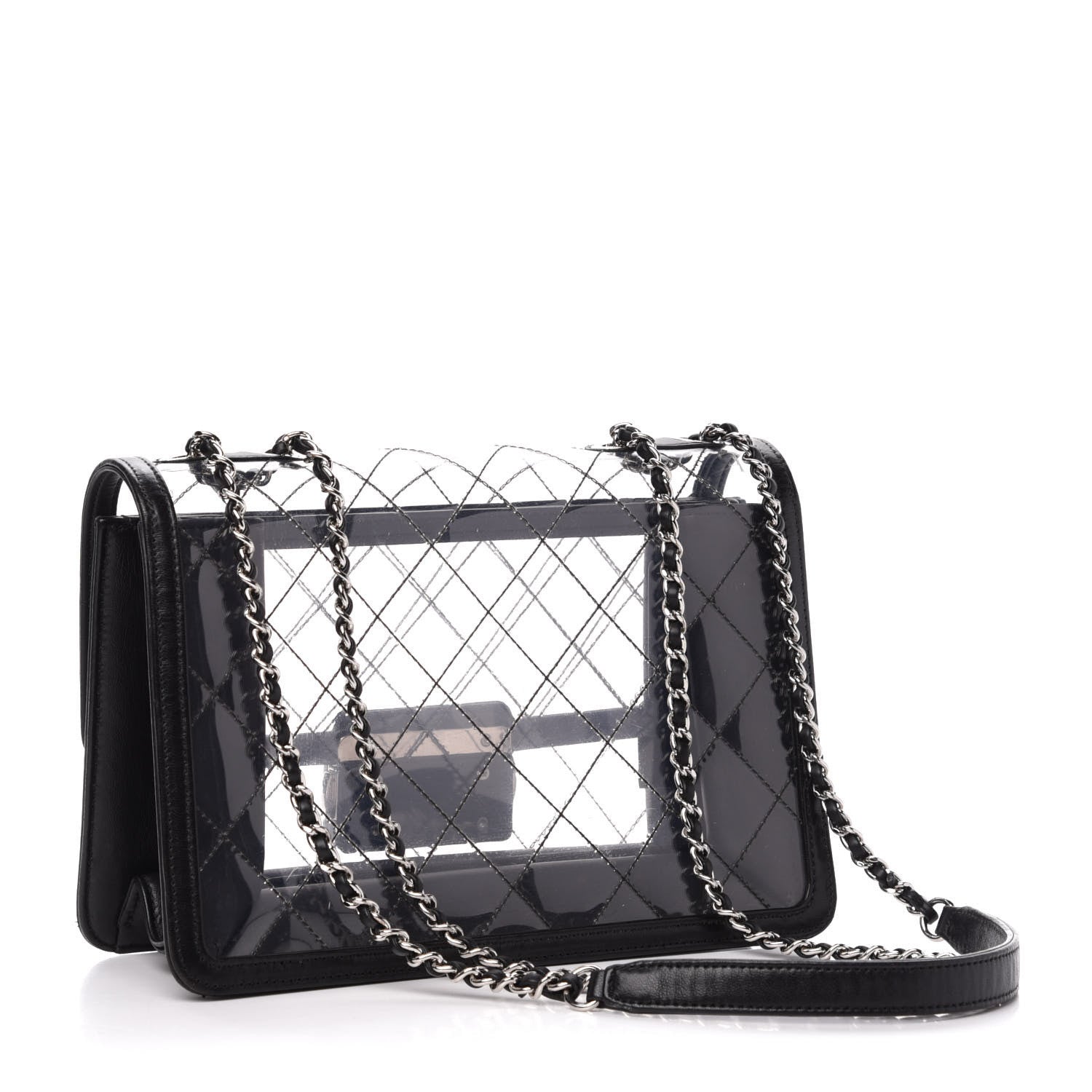 Chanel PVC Lambskin Quilted Beauty Lock Flap Black 4 of 12