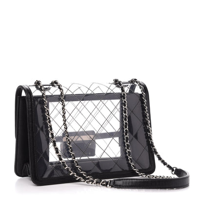 Chanel PVC Lambskin Quilted Beauty Lock Flap Black 4 of 12