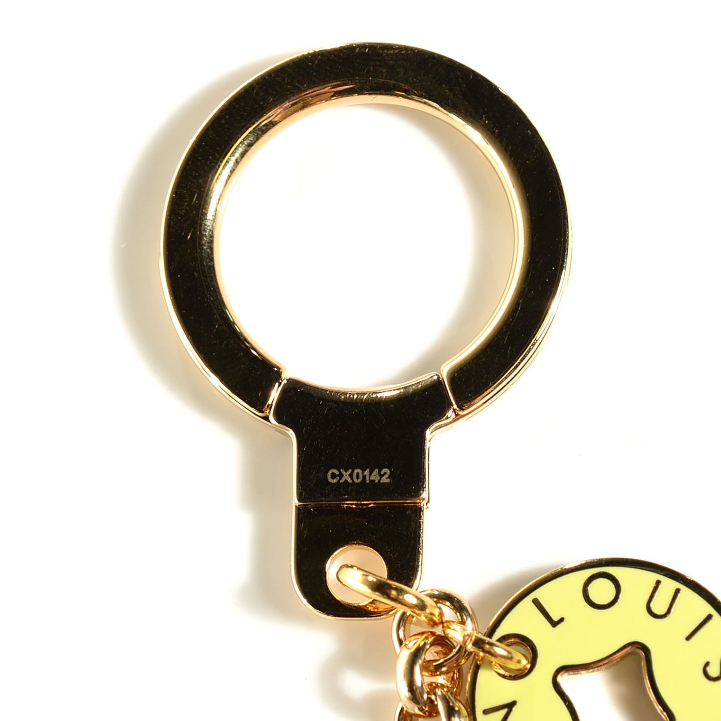 Enamel Looping Chain Key Ring Multicolor
