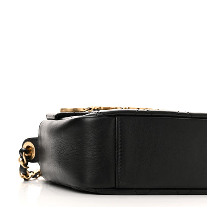 Chanel Calfskin Quilted Enchained Camera Case Bag Black 9 of 10