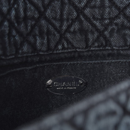 Chanel Denim Quilted Denimpression Flap Green Blue 8 of 10