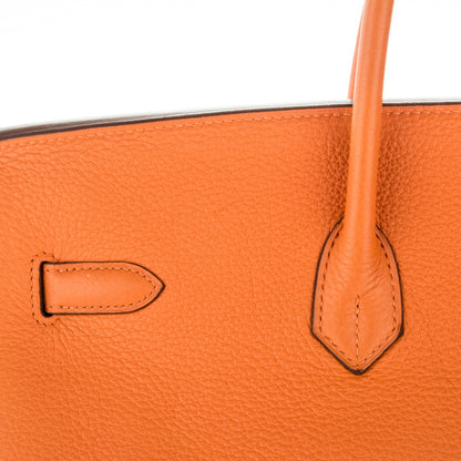 Hermes Togo Birkin 40 Orange 9 of 23