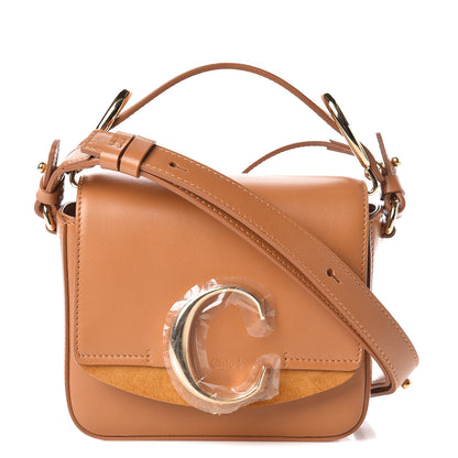 Chloe Calfskin Mini C Double Carry Autumnal Brown 1 of 8