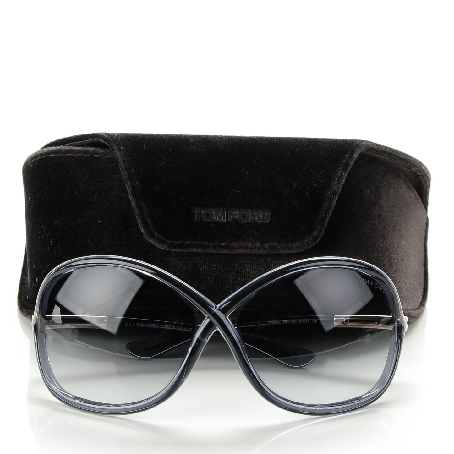 Acetate Whitney Crossover Sunglasses TF9 Dark Grey
