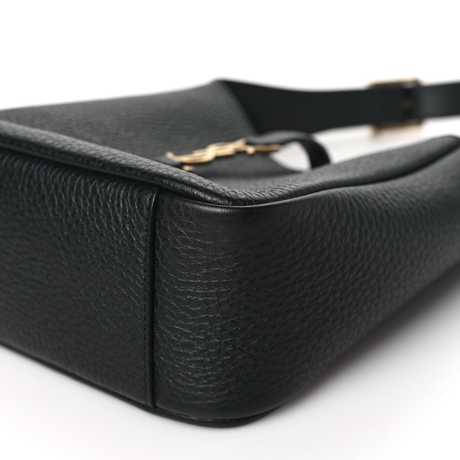 Saint Laurent Grained Calfskin Baby Le 5 A 7 Supple Hobo Black 10 of 11