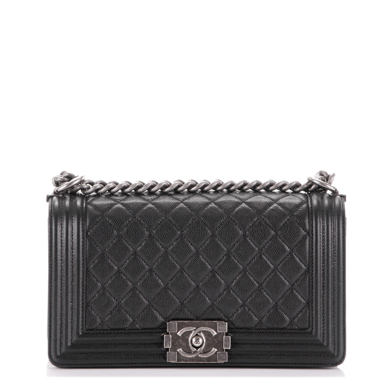 Chanel Caviar Quilted Medium Boy Flap Black 1 of 8