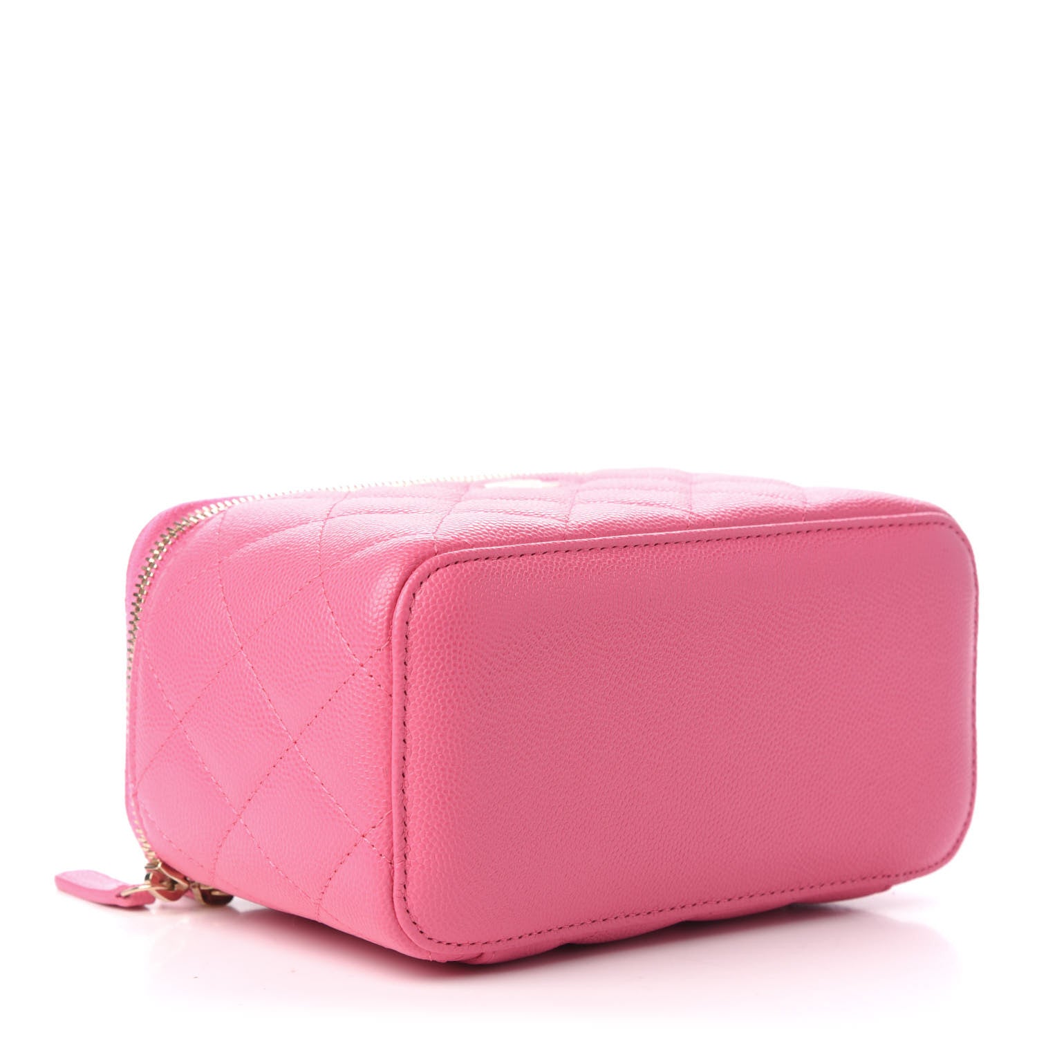 Chanel Caviar Quilted Small Vanity Case With Chain Pink 4 of 10