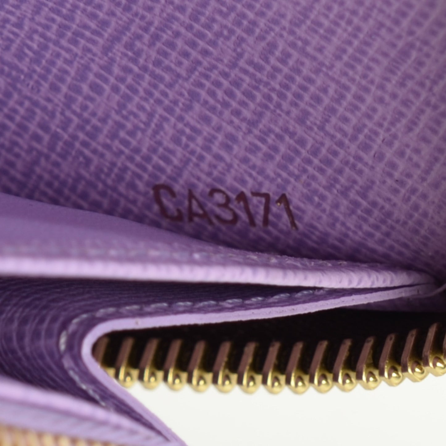 Damier Ebene Illustre Zippy Wallet Violet