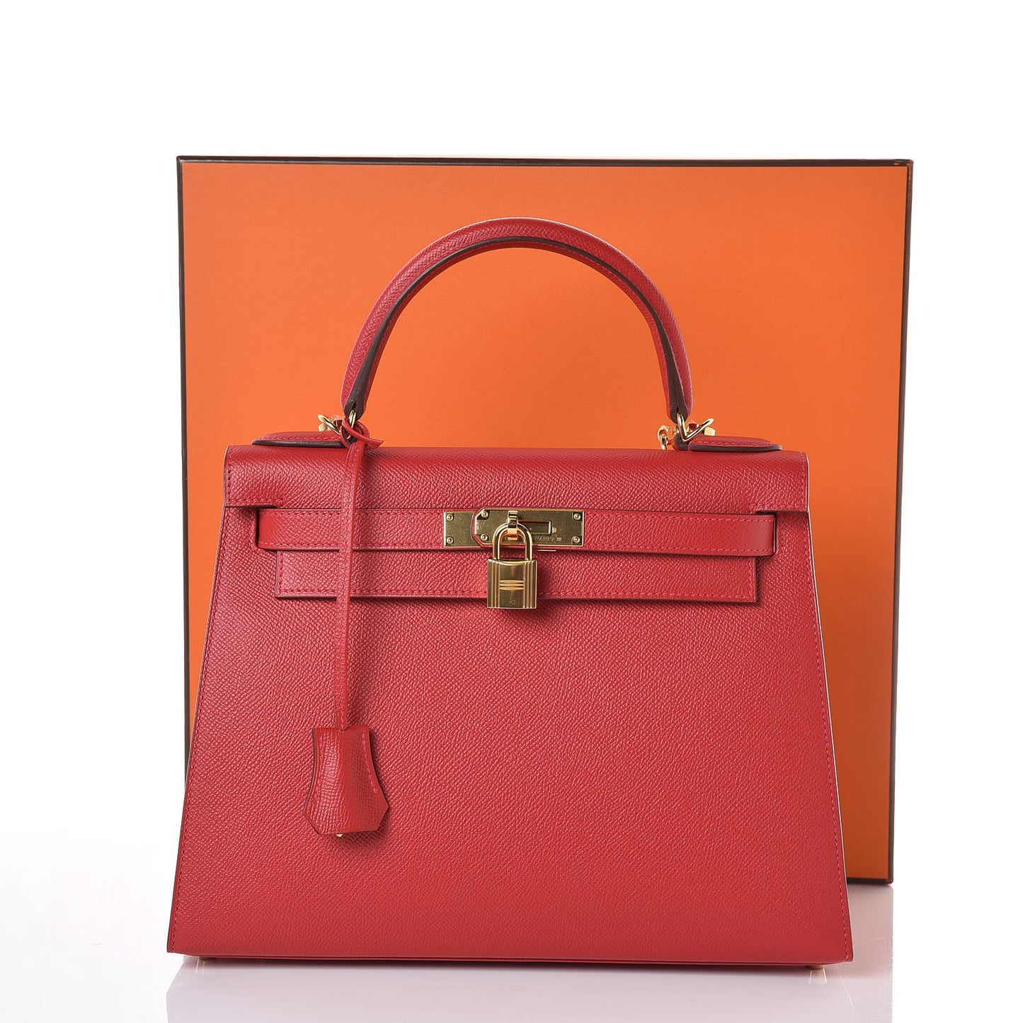 Epsom Kelly Sellier 28 Rouge Casaque