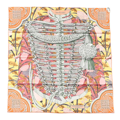 Hermes Silk Brandebourgs Scarf 90 Abricot 2 of 6