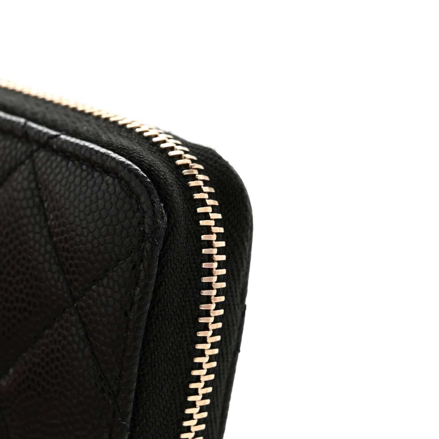 Chanel Caviar Crystal Quilted CC Zip Coin Purse Black 8 of 9