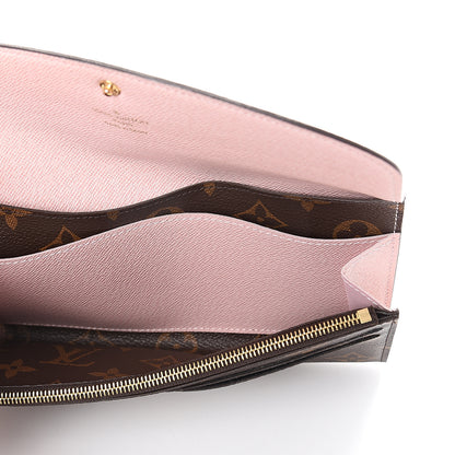 Louis Vuitton Monogram Emilie Wallet Rose Ballerine 4 of 5