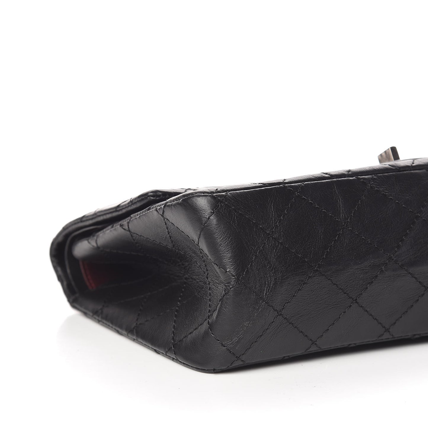 Aged Calfskin Quilted 2.55 Reissue 226 Flap Black