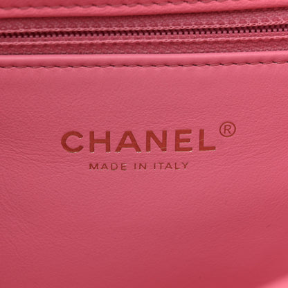 Chanel Lambskin Quilted Chaine Lettre Flap Pink 6 of 11
