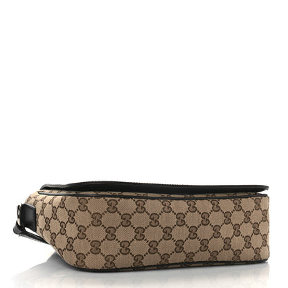 Gucci Monogram Flap Messenger Bag Beige Dark Brown 4 of 9