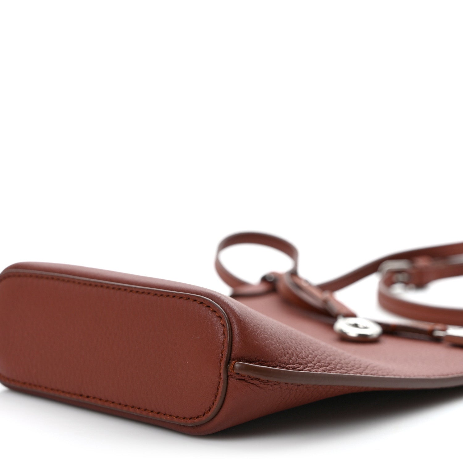 Loro Piana Grained Calfskin Bale Phone Case Kummel 8 of 8