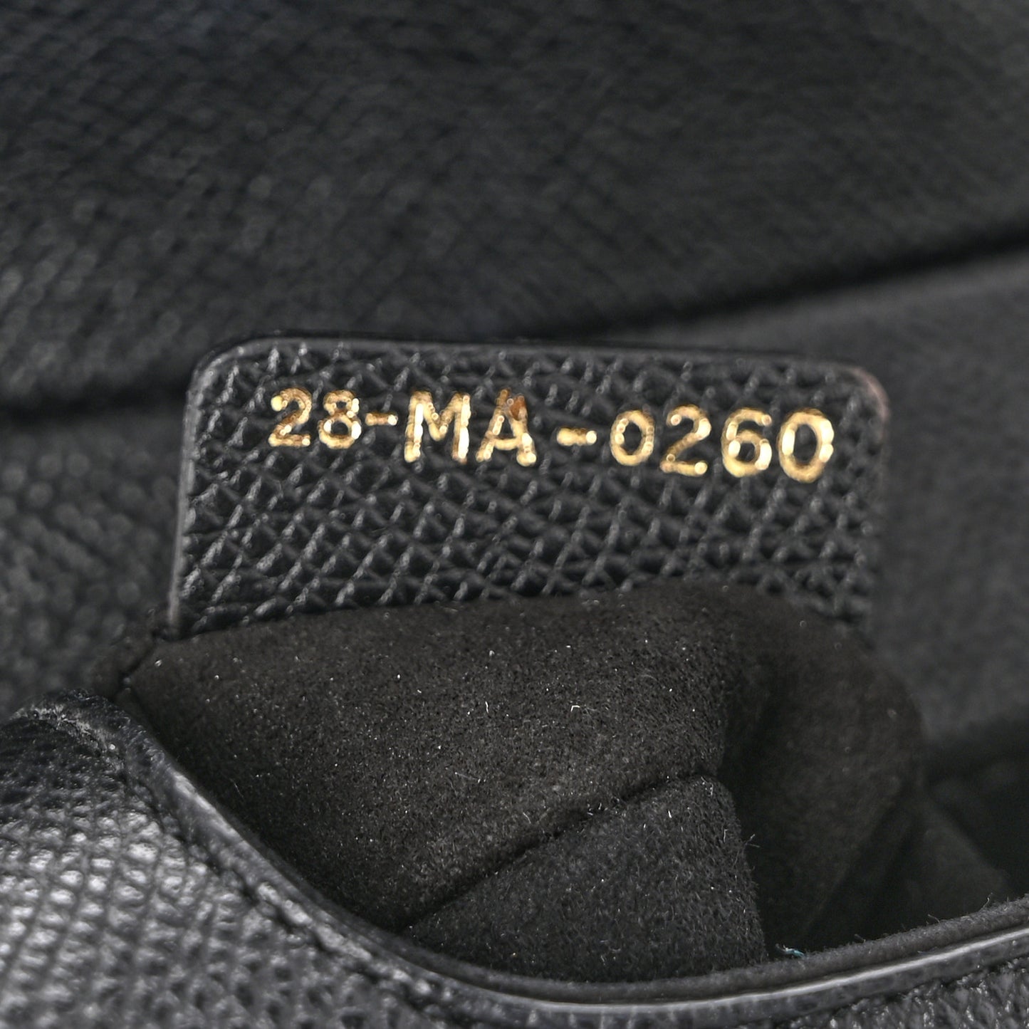 Grained Calfskin Mini Saddle Bag Black