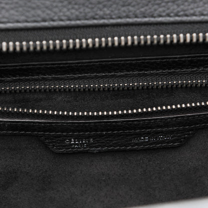 Celine Drummed Calfskin Mini Luggage Black 6 of 8