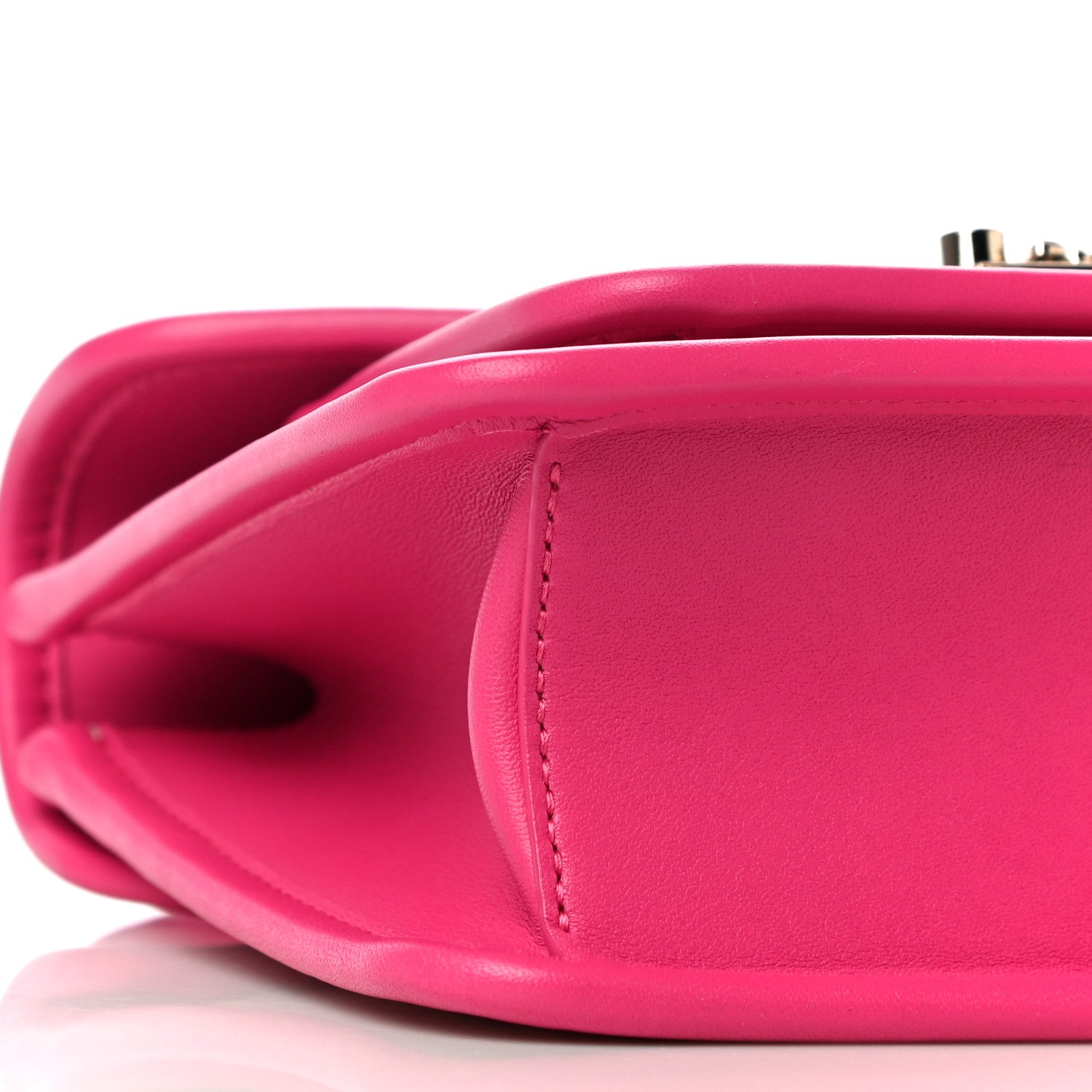 MCM Visetos Small Patricia Satchel Pink 8 of 9