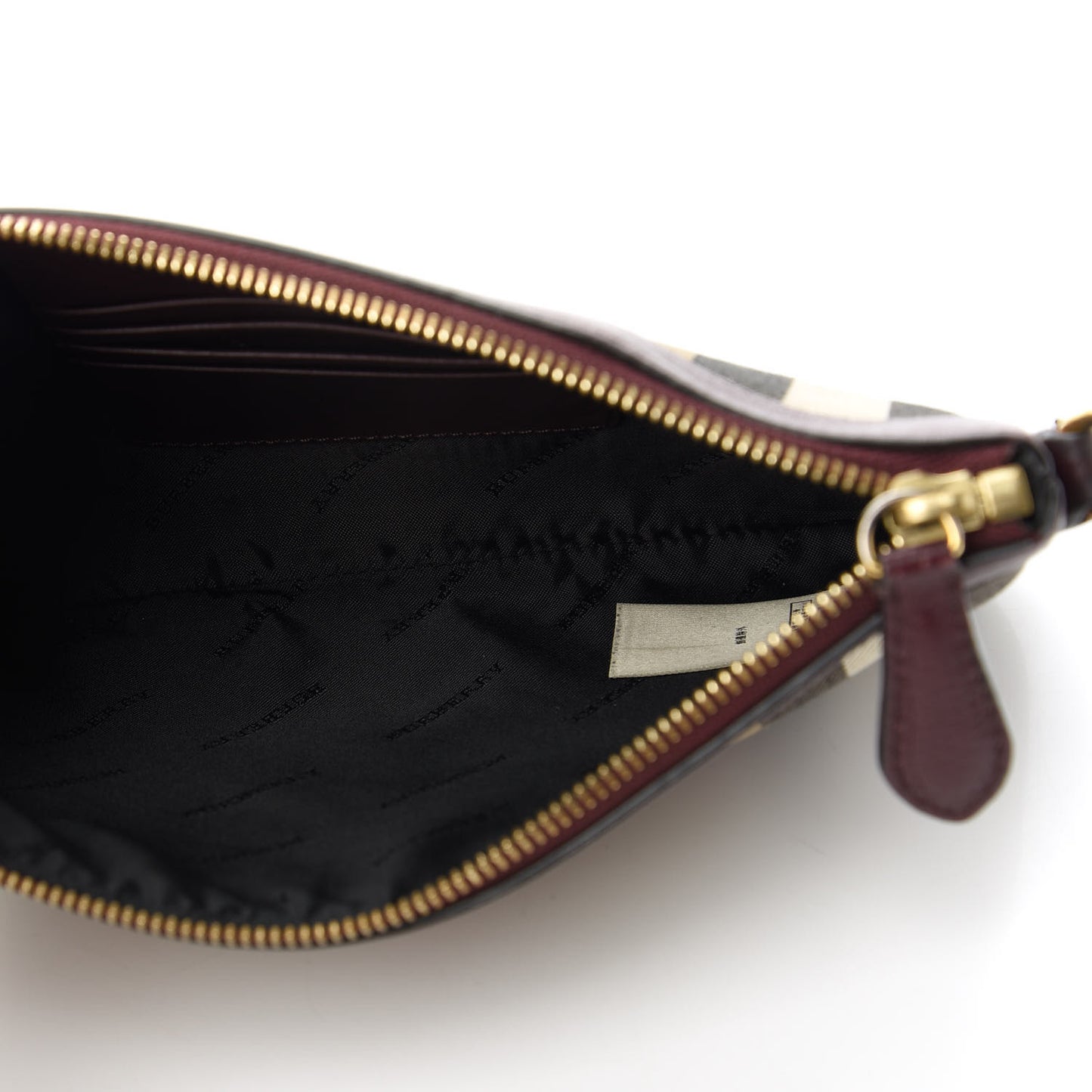 House Check Derby Peyton Crossbody Clutch Bag Mahogany Red