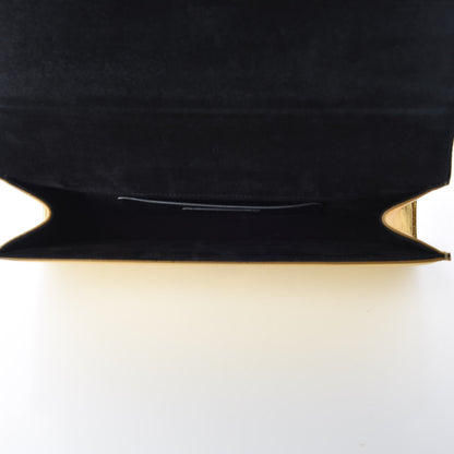 Saint Laurent Metallic Calfskin Monogram Cassandre Clutch Ciad 8 of 10