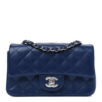 Chanel Caviar Quilted Mini Rectangular Flap Navy 1 of 4