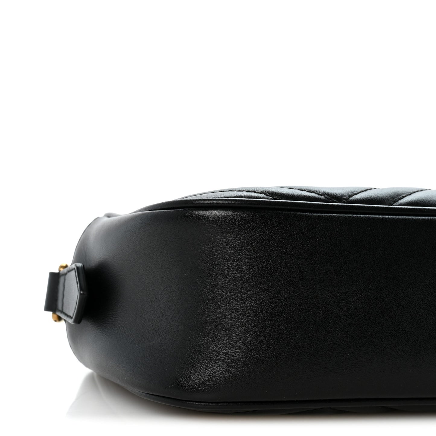 Calfskin Matelasse Small GG Marmont Chain Shoulder Bag Black