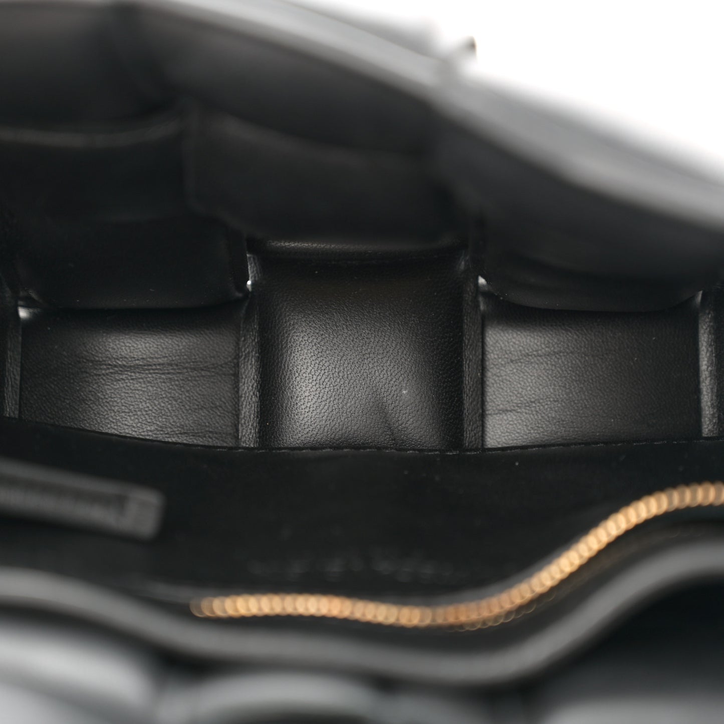 Nappa Maxi Intreccio Padded Cassette Crossbody Bag Black