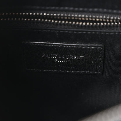 Saint Laurent Calfskin Y Quilted Monogram Small Loulou Bowling Bag Black 6 of 10