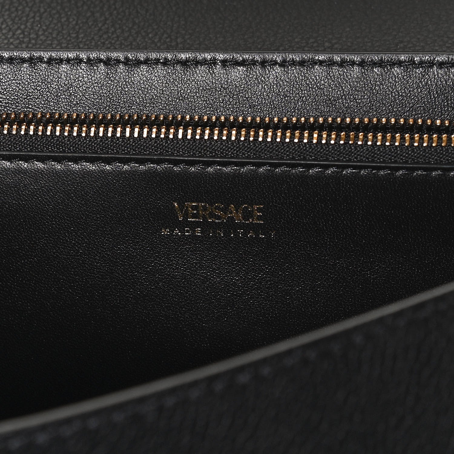 Versace Calfskin Medusa Crossbody Bag Black 8 of 12