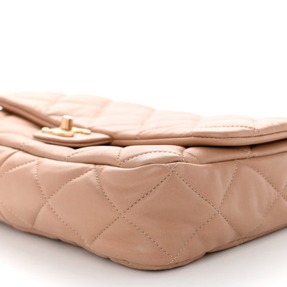 Chanel Lambskin Quilted Large CC Funky Town Flap Beige 10 of 10