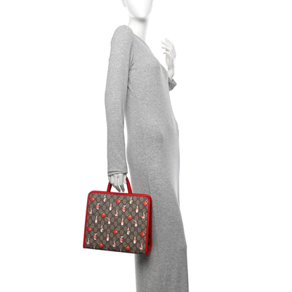 Gucci X Peter Rabbit GG Supreme Monogram Rabbit Apple Childrens Tote Beige Ebony Multicolor Bright Hibiscus 2 of 10