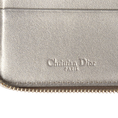 Christian Dior Metallic Calfskin Cannage Lady Dior Medium Wallet Gold 5 of 10
