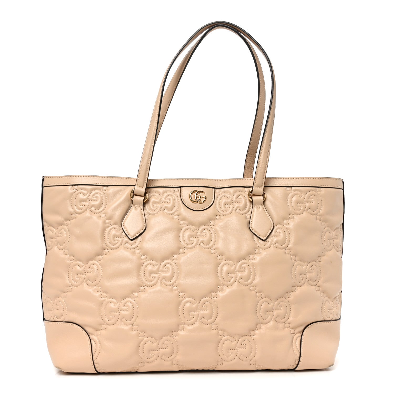 Gucci Calfskin GG Matelasse Medium Ophidia Shopping Tote Beige 1 of 10
