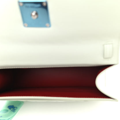 Off-White Calfskin Diagonal Quilted Jitney 1.4 Shoulder Bag Green 5 of 13