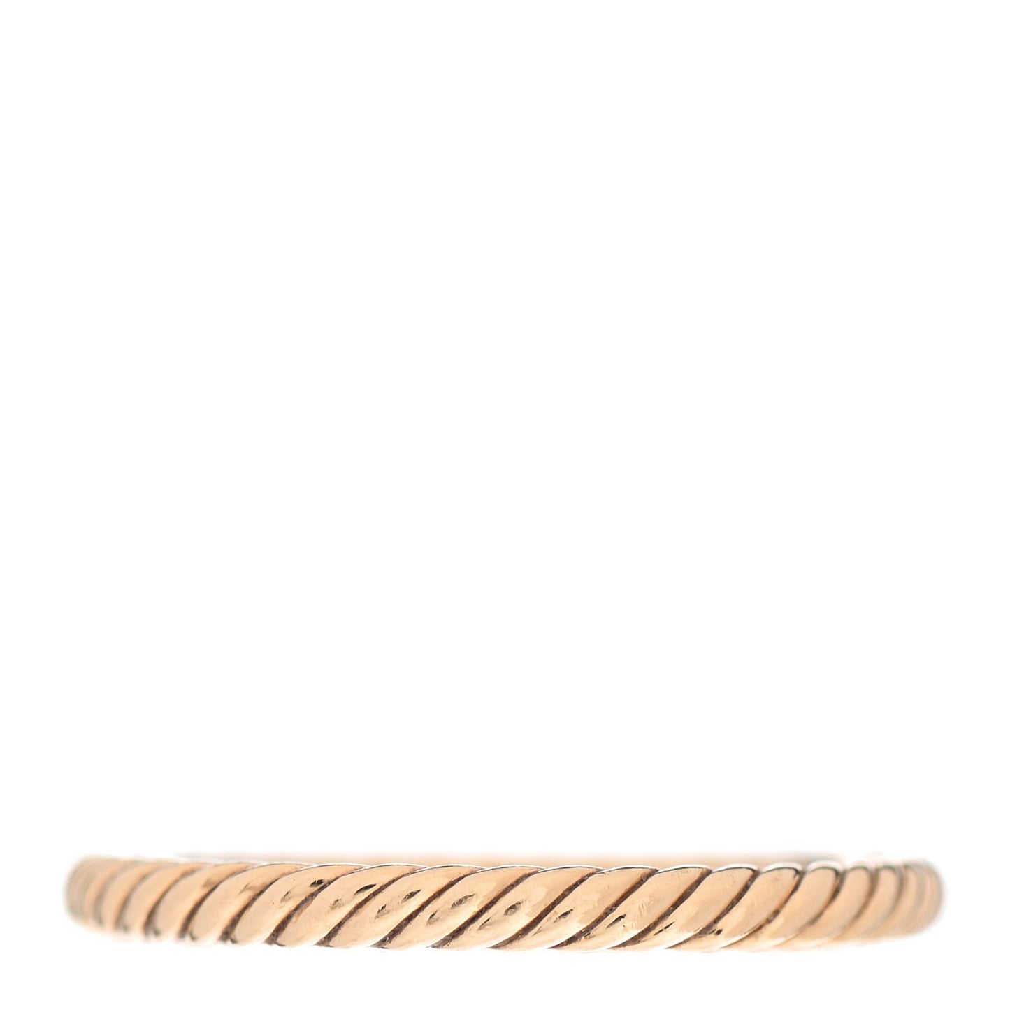 18K Yellow Gold 2mm Cable Classics Band Ring 51 5.75