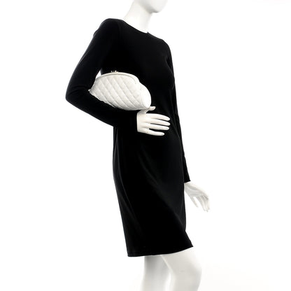 Chanel Caviar Quilted Timeless Clutch White 2 of 10