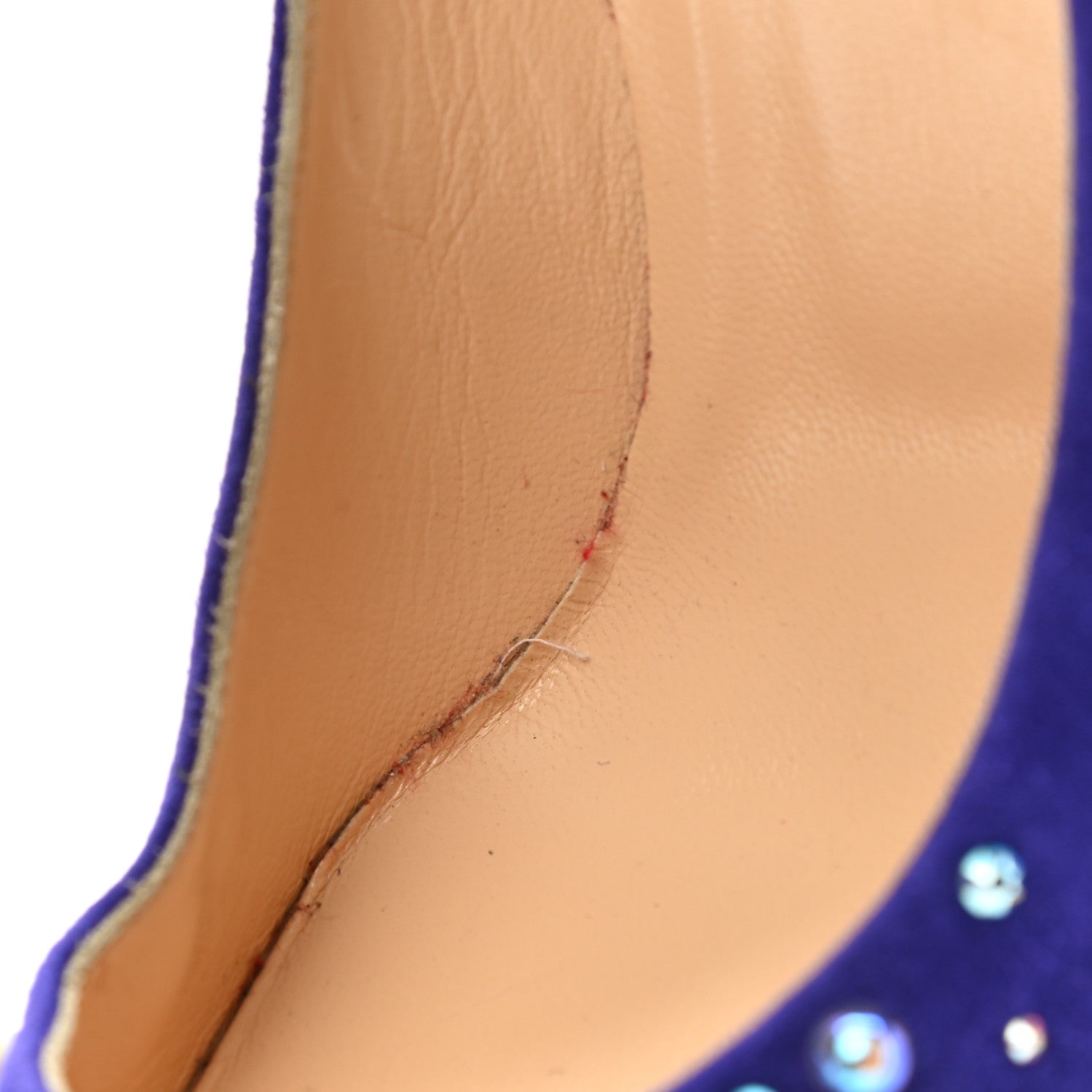 Christian Louboutin Suede Candidate 100 Pumps 39 Purple Pop 11 of 14