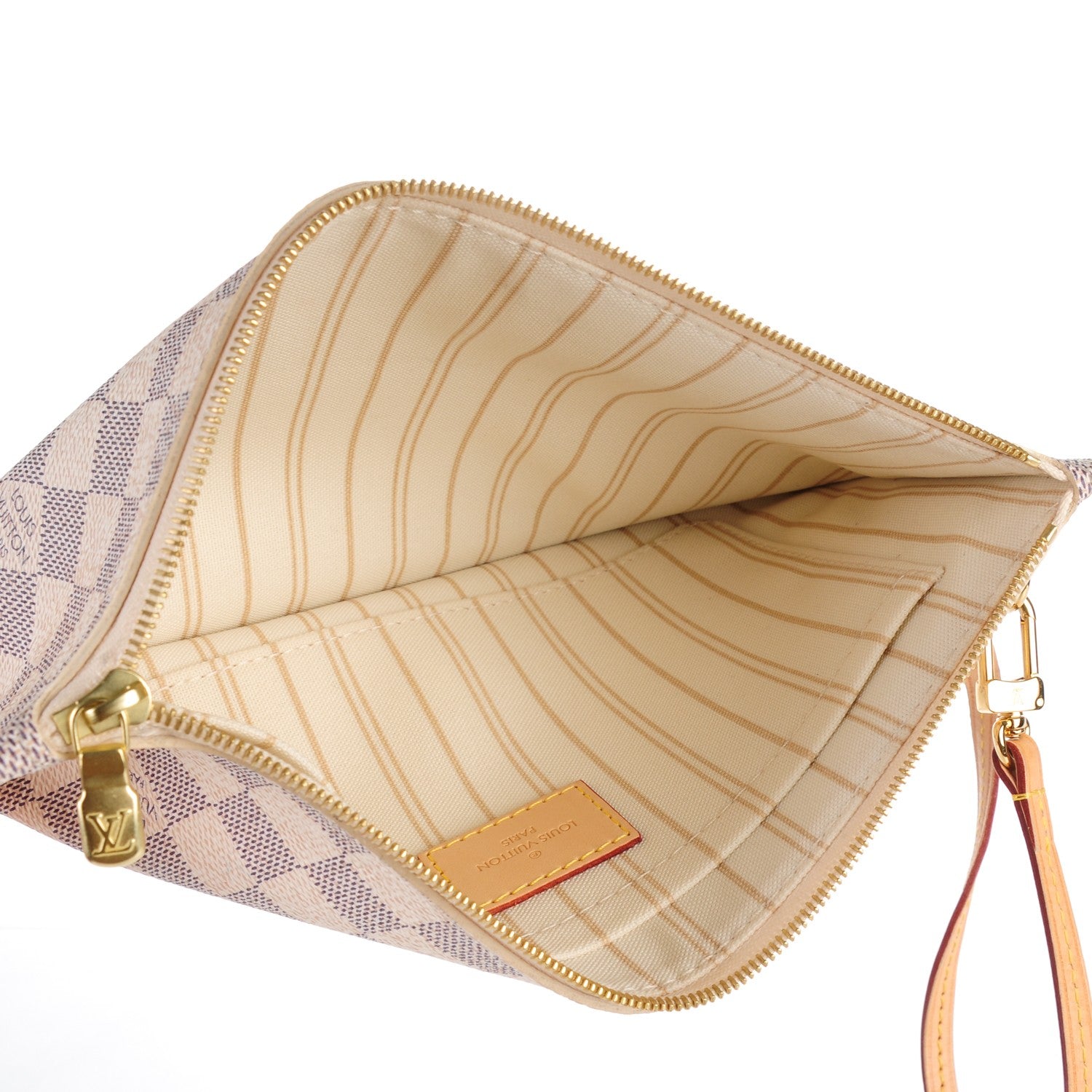 Louis Vuitton Damier Azur Neverfull MM GM Pochette 5 of 8