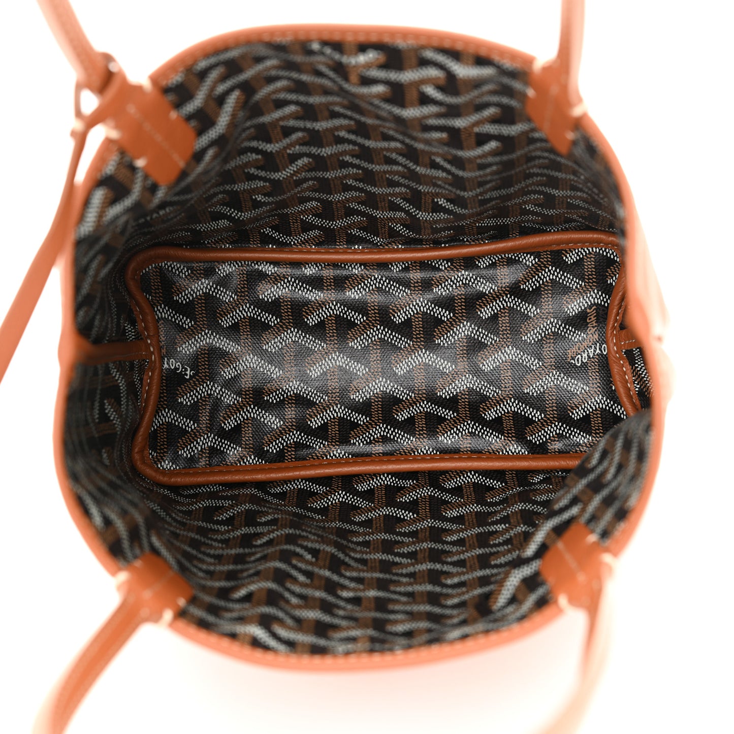 Goyardine Reversible Mini Anjou Black Gold