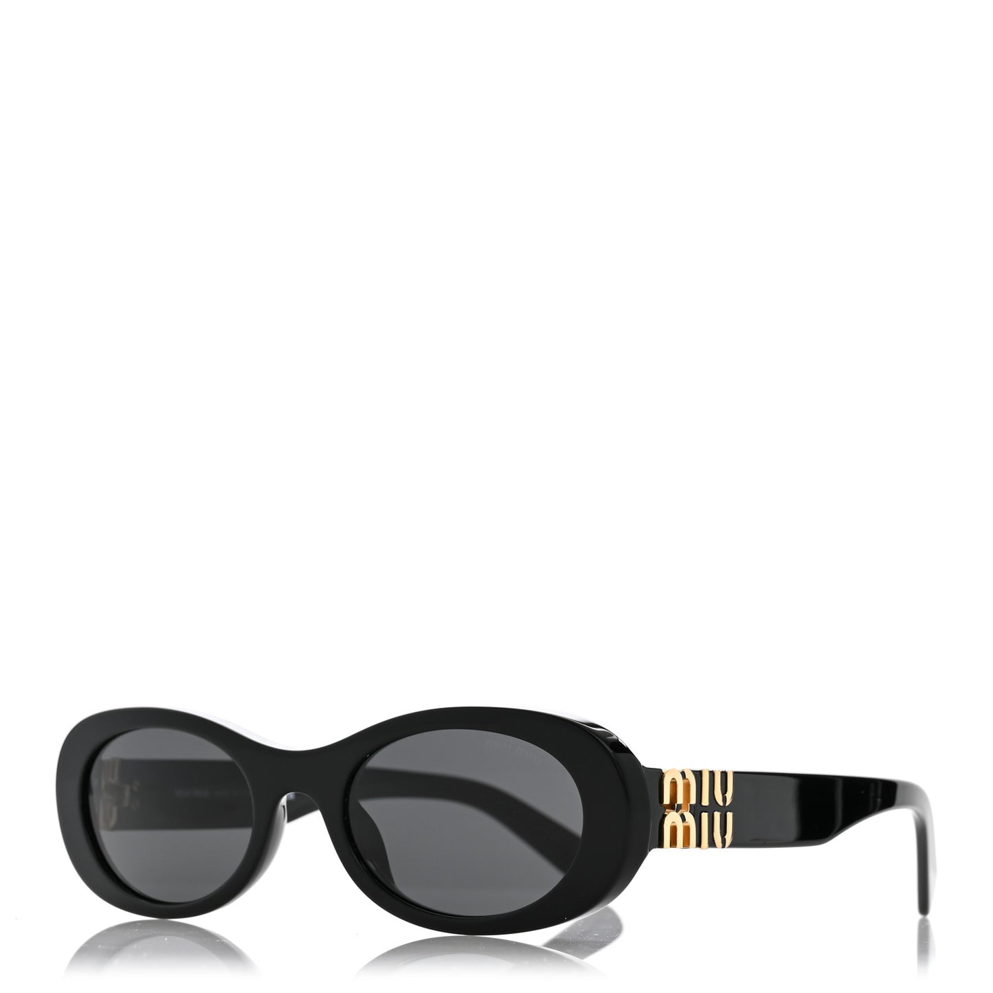 Acetate Oval Sunglasses SMU 06Z Black
