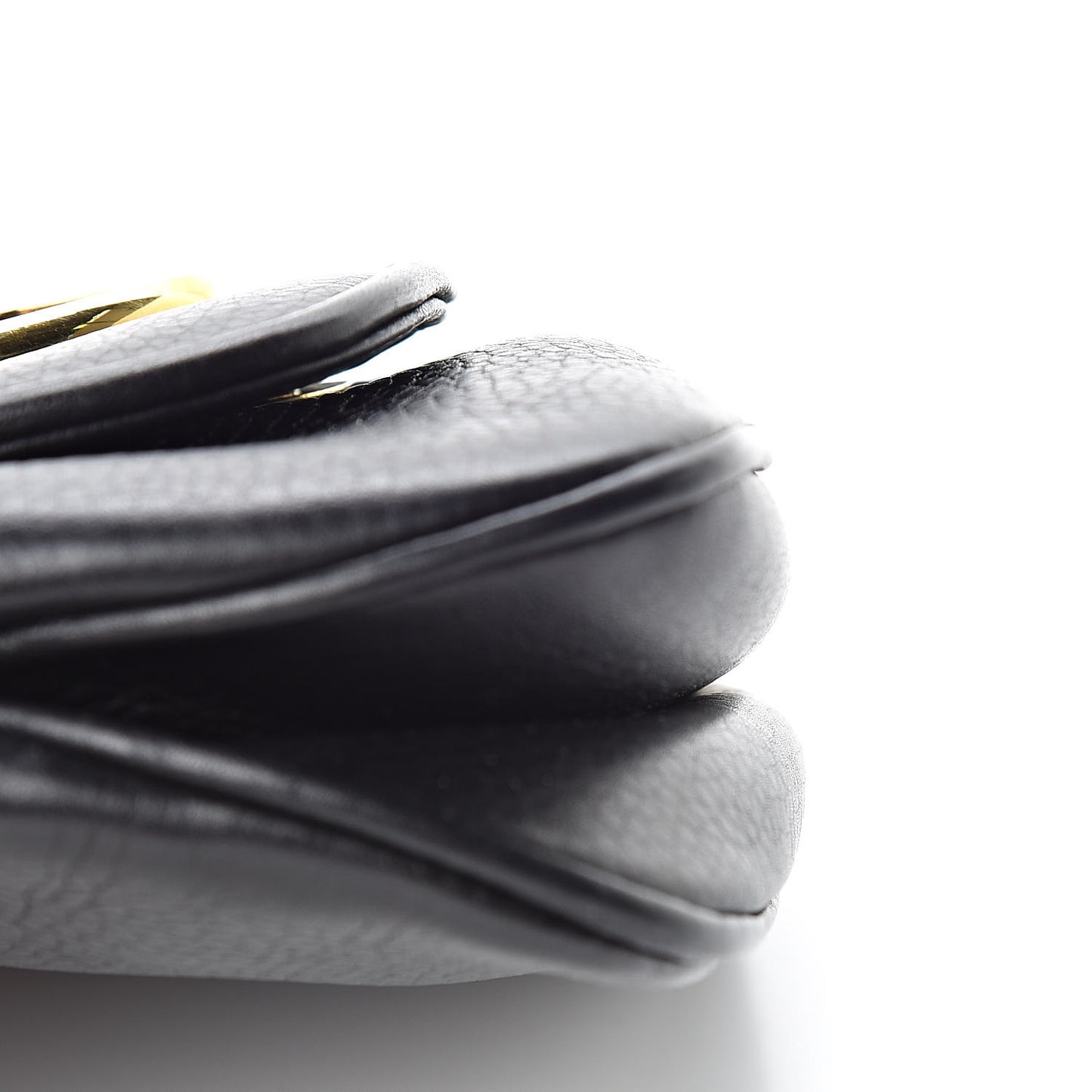 Pebbled Calfskin Small 1973 Chain Shoulder Bag Black