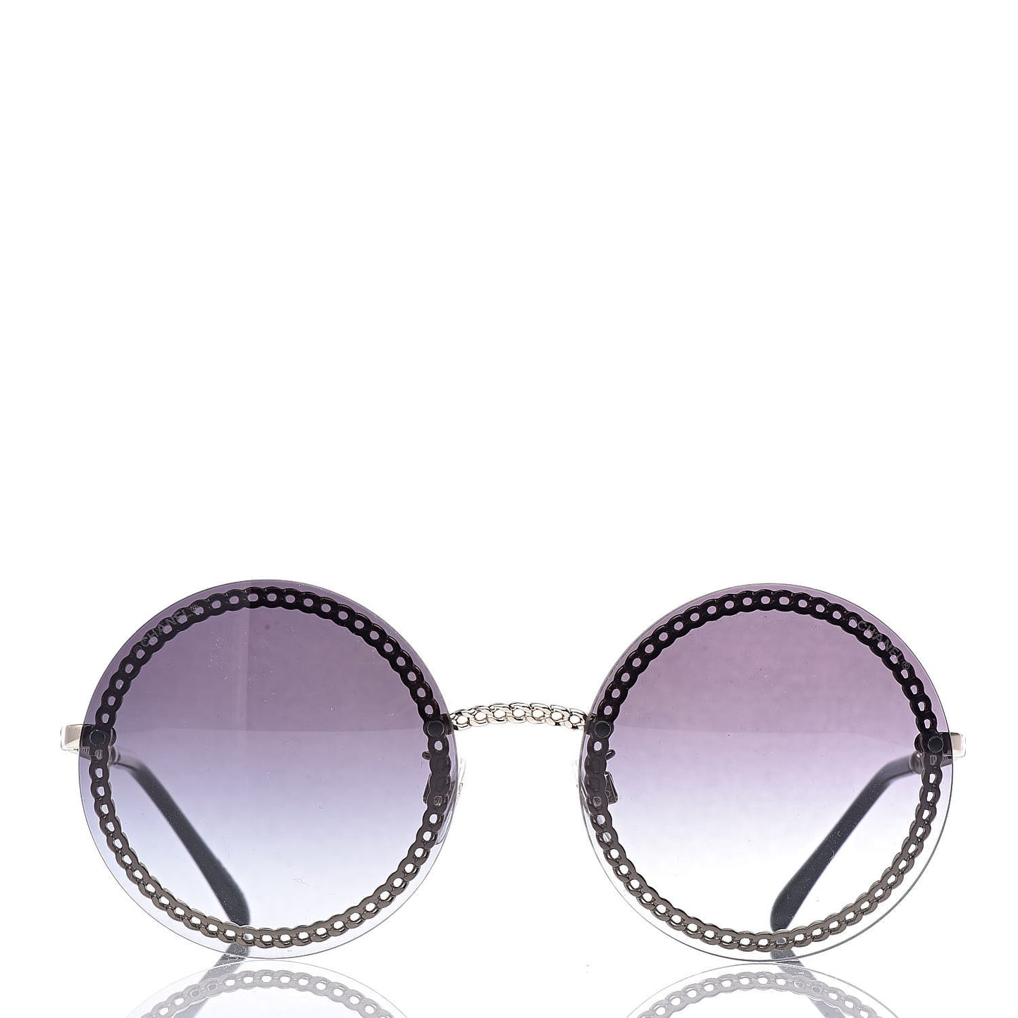 Round Chain Sunglasses 4245 Gold