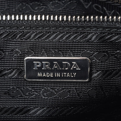 Prada Tessuto Nylon Vitello Small Bowling Bag Black 7 of 19
