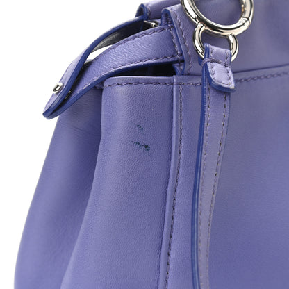 Fendi Nappa Mini Peekaboo Iconic Satchel Viola Cassis 11 of 11