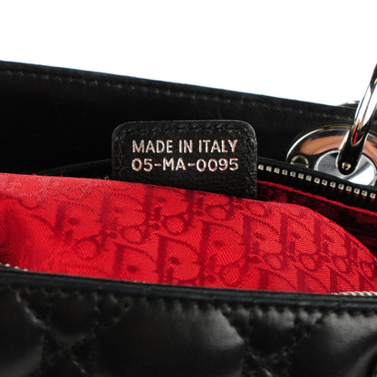 Christian Dior Lambskin Cannage Large Lady Dior Black 7 of 7